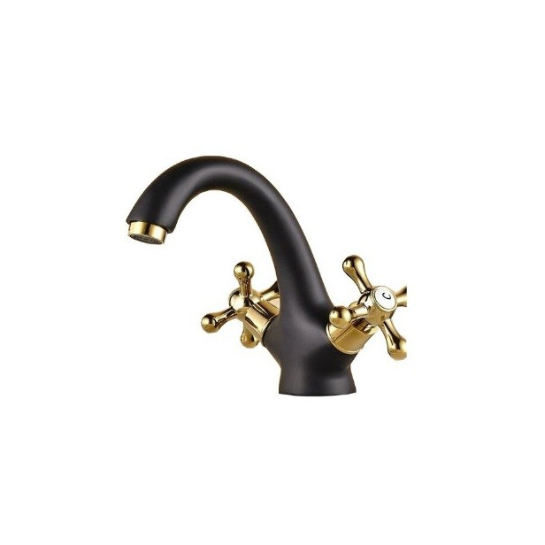 Penelope  - black retro wash basin mixer