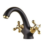 Penelope  - black retro wash basin mixer