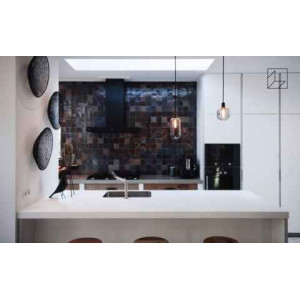 Black Fig Zellige - graphite zellige tiles