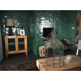 Avocado Zellige - dark green zellige tiles
