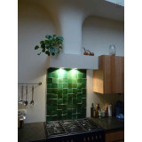 Avocado Zellige - dark green zellige tiles