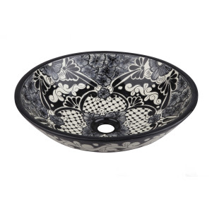 Serena  - Mexican black and white sink