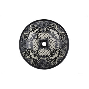 Serena  - Mexican black and white sink