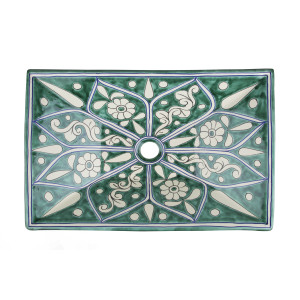 Baila - Green Mexican sink