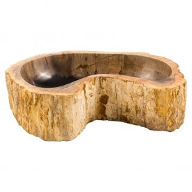 Anund - natural petrified wood sink