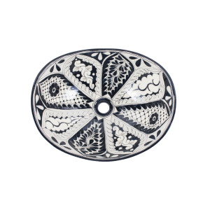 Atalaya - Mexican black and white sink