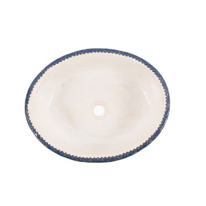 Kinga oval hand-formed sink