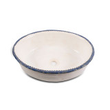 Kinga oval hand-formed sink