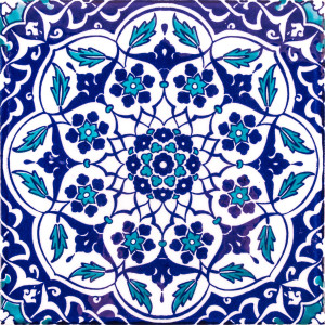 Taner - ceramic iznik tiles 20x20cm