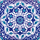 Taner - ceramic iznik tiles 20x20cm