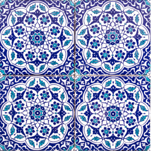Taner - ceramic iznik tiles 20x20cm