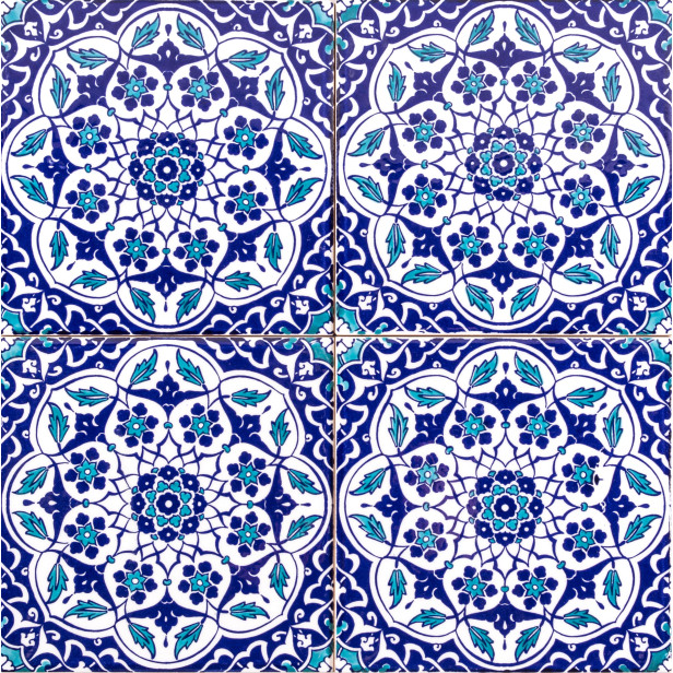 Taner - ceramic iznik tiles 20x20cm