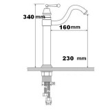 Madonna Silver - retro kitchen faucet