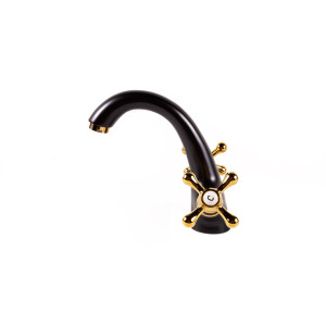 Penelope  - black retro wash basin mixer