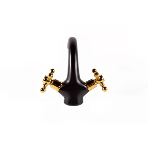 Penelope  - black retro wash basin mixer