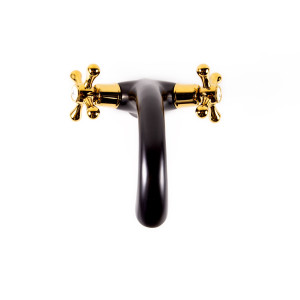 Penelope  - black retro wash basin mixer