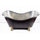 Vanessa - Nickel plated copper bathtub with legs