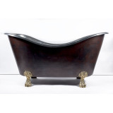 Vanessa - Nickel plated copper bathtub with legs