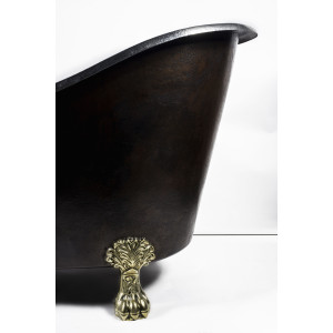 Vanessa - Nickel plated copper bathtub with legs