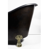 Vanessa - Nickel plated copper bathtub with legs