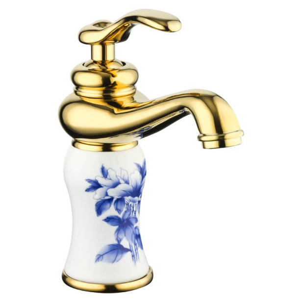 Gabel - gold wash basin mixer