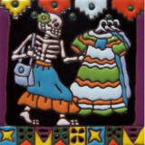 Cartrina mix - Calavera, Day of the dead Patchwork Mexican tiles