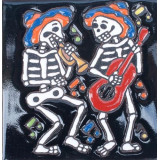 Cartrina mix - Calavera, Day of the dead Patchwork Mexican tiles