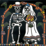 Cartrina mix - Calavera, Day of the dead Patchwork Mexican tiles