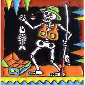 Cartrina mix - Calavera, Day of the dead Patchwork Mexican tiles