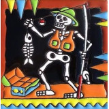 Cartrina mix - Calavera, Day of the dead Patchwork Mexican tiles