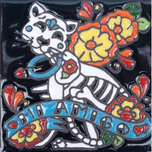Cartrina mix - Calavera, Day of the dead Patchwork Mexican tiles