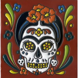 Cartrina mix - Calavera, Day of the dead Patchwork Mexican tiles