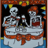 Cartrina mix - Calavera, Day of the dead Patchwork Mexican tiles