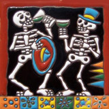 Cartrina mix - Calavera, Day of the dead Patchwork Mexican tiles
