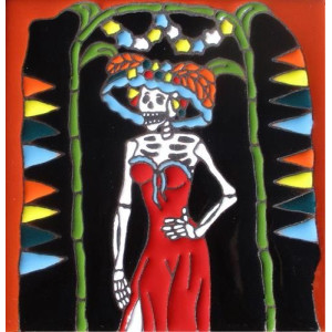 Cartrina mix - Calavera, Day of the dead Patchwork Mexican tiles