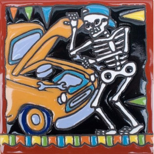 Cartrina mix - Calavera, Day of the dead Patchwork Mexican tiles