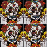 Maestra - Catrina series - mexican ceramic tile 1pc