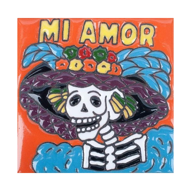 Muerte - Catrina Series - Talavera handmade tiles