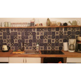 Tono  - Blue Mexican Patchwork 