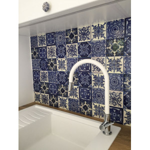 Tono  - Blue Mexican Patchwork 