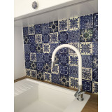 Tono  - Blue Mexican Patchwork 