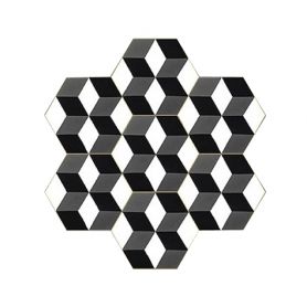 Mateo - hexagon cement bathroom tiles