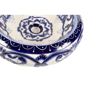 Sabina -  mexican vessel sink with relief