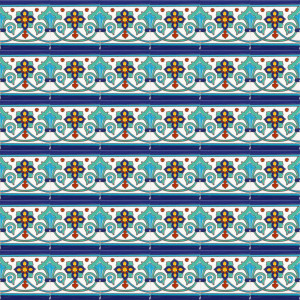 Muse - Mexican tiles with relief - 30 pieces