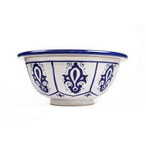 Zanya - Kolorowa umywalka ceramiczna z Maroka