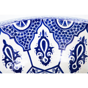 Zanya - Kolorowa umywalka ceramiczna z Maroka