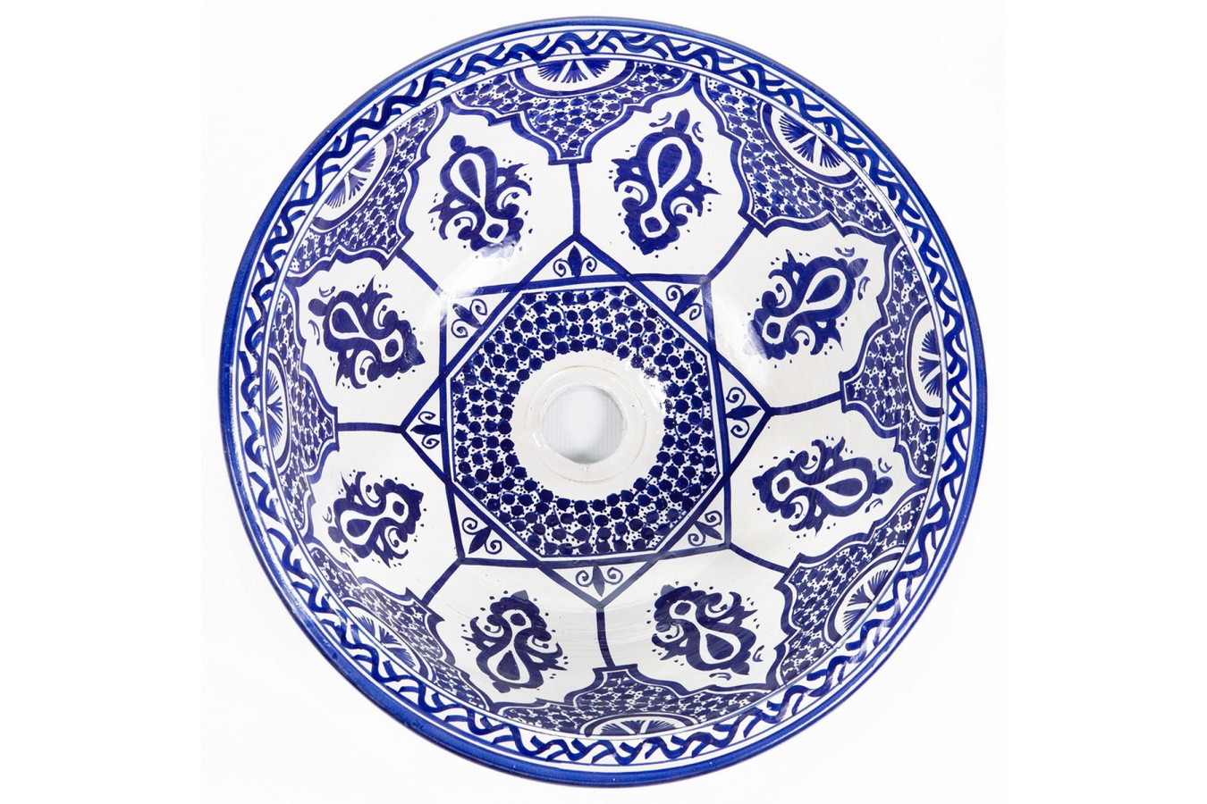 Zanya - Kolorowa umywalka ceramiczna z Maroka