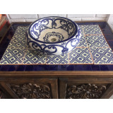 Sabina -  mexican vessel sink with relief