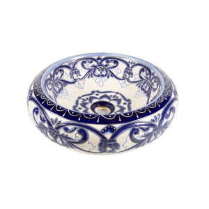 Sabina -  mexican vessel sink with relief