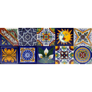Pablo - original Talavera tiles from Mexico - 30 pieces